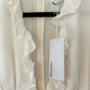 NWT REFORMATION Bayley dress - Ivory